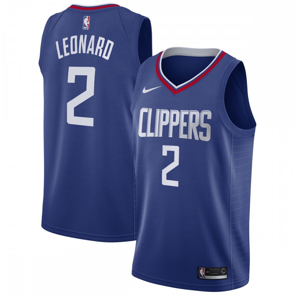 Kawhi Leonard LA Clippers 2019/20 Swingman Jersey Blue - Icon Edition-Pro Kit Vault | Brand New 26/27 Sports Jerseys